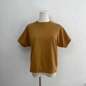 Rachel Comey Billi French Terry Sweatshirt in Camel | Women’s Size Small